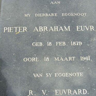 EUVRARD Pieter Abraham 1879-1961