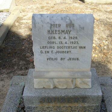 JOUBERT H.H. Esmay 1925-1927