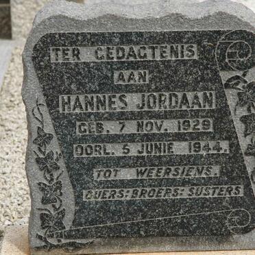 JORDAAN Hannes 1929-1944