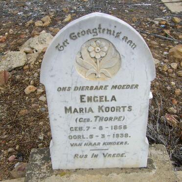 KOORTS Engela Maria nee THORPE 1856-1938