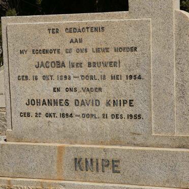 KNIPE Johannes David 1894-1955 &amp; Jacoba BRUWER 1898-1954