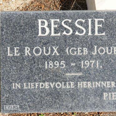 ROUX Bessie, le nee JOUBERT 1895-1971