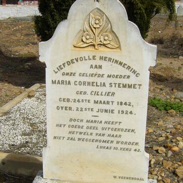 STEMMET Maria Cornelia nee CILLIER 1842-1924