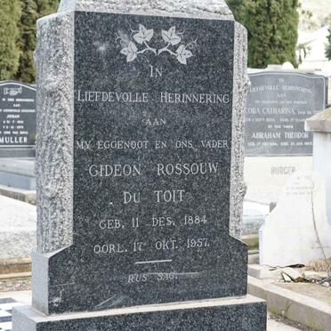 TOIT Gideon Rossouw, du 1884-1957