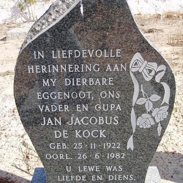 KOCK Jan Jacobus, de 1922-1982