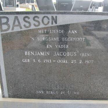 BASSON Benjamin Jacobus 1913-1977