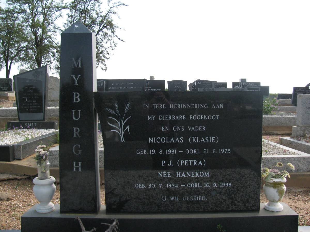 MYBURGH Nicolaas 1931-1975 &amp; P.J. HANEKOM 1934-1998