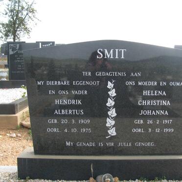 SMIT Hendrik Albertus 1909-1975 &amp; Helena Christina Johanna 1917-1999