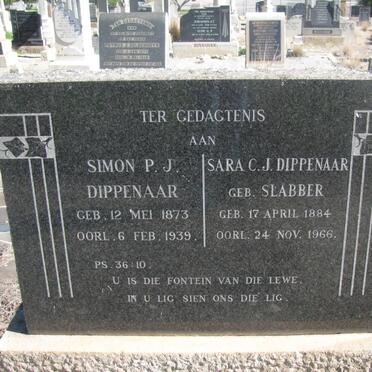 DIPPENAAR Simon P.J. 1873-1939 &amp; Sara C.J. SLABBER 1884-1966