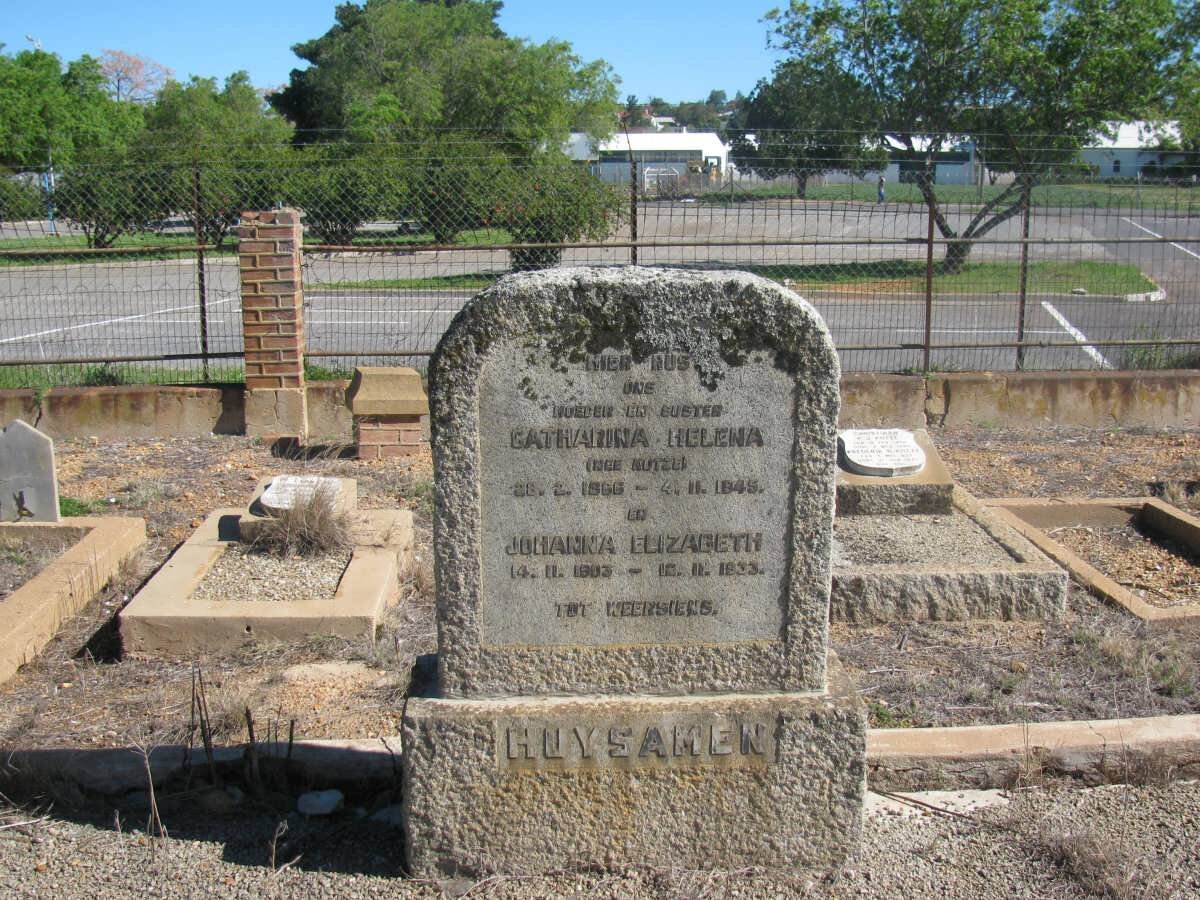 HUYSAMEN Catharina Helena nee KOTZE 1866-1945 :: HUYSAMEN Johanna Elizabeth 1903-1933