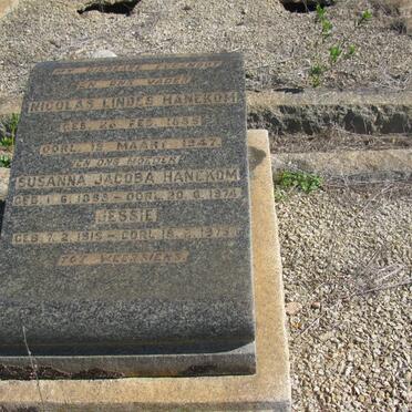 HANEKOM Nicolas Lindes 1885-1947 &amp; Susanna Jacoba 1888-1974