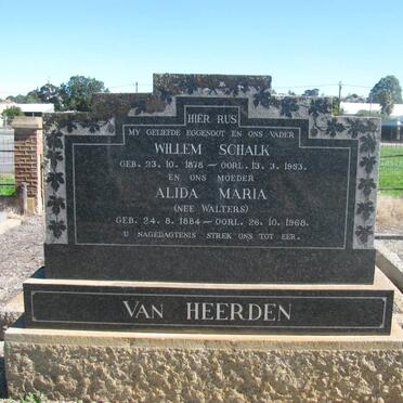 HEERDEN Willem Schalk, van 1878-1953 &amp; Alida Maria WALTERS 1884-1968