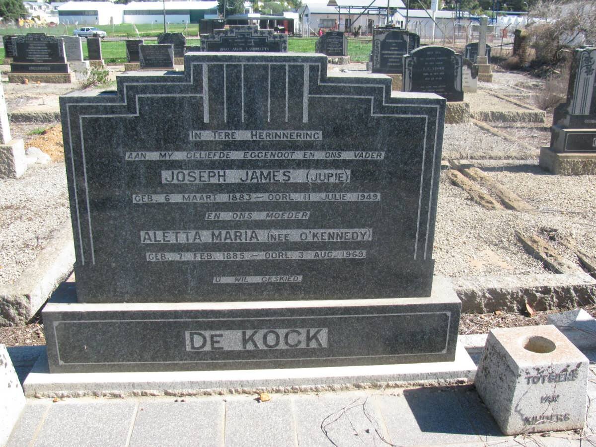 KOCK Joseph James, de 1883-1949 &amp; Aletta Maria O'KENNEDY 1885-1969