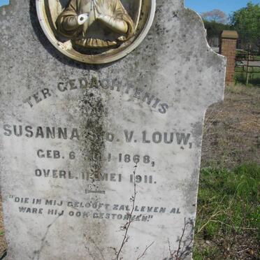 LOUW Susanna S.D.V. 1868-1911