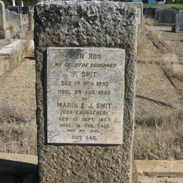 SMIT F. 1853-1940 &amp; Maria E.J. LAUBSCHER 1867-1952