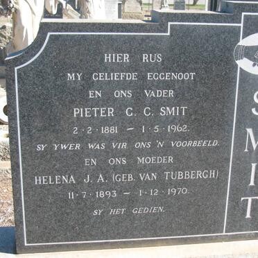 SMIT Pieter G.C. 1881-1962 &amp; Helena J.A. VAN TUBBERGH 1893-1970