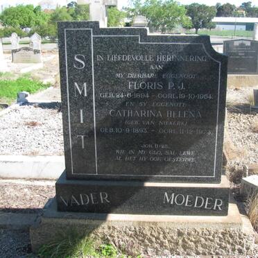 SMIT Floris P.J 1894-1954 &amp; Catharina Helena VAN NIEKERK 1893-1973