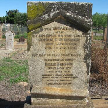 SIEMSSEN Johan C. 1865-1922 &amp; Nellie 1879-1827