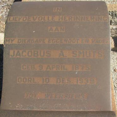 SMUTS Jacobus A. 1875-1939