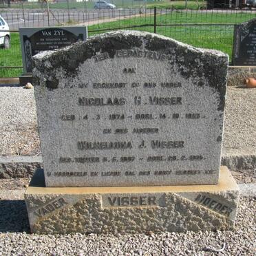VISSER Nicolaas H.1874-1953 &amp; Wilhelmina J. 1887-1976