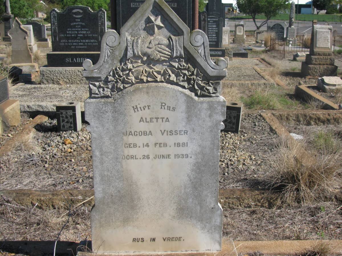 VISSER Aletta Jacoba 1881-1939