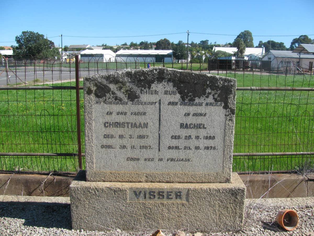 VISSER Christiaan 1887-1957 &amp; Rachel 1898-1975