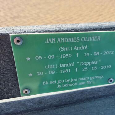 OLIVIER Jan Andries 1950-2012 :: OLIVIER Jandre 1981-2019