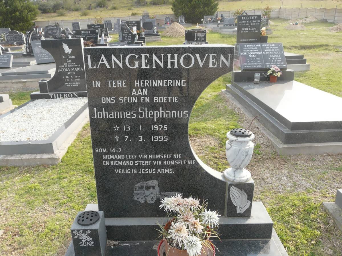 LANGENHOVEN Johannes Stephanus 1975-1995