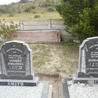 SMITH Andries Johannes 1938-2009 &amp; Marianne 1938-1999