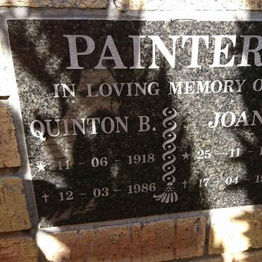 PAINTER Quinton B. 1918-1986 &amp; Joan 1926-1985
