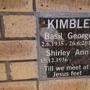 KIMBLE Basil George 1935-2017 &amp; Shirley Ann 1936-
