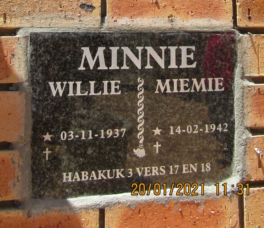 MINNIE Willie 1937- &amp; Miemie 1942-