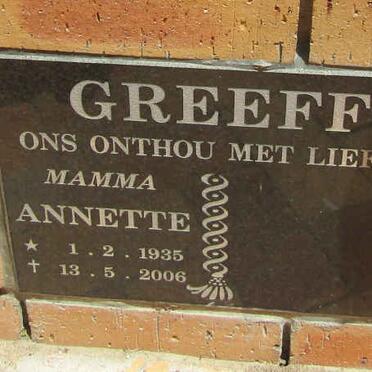 GREEFF Annette 1935-2006