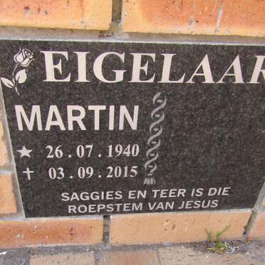 EIGELAAR Martin 1940-2015