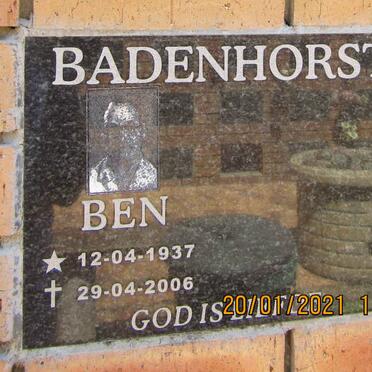 BADENHORST Ben 1937-2006