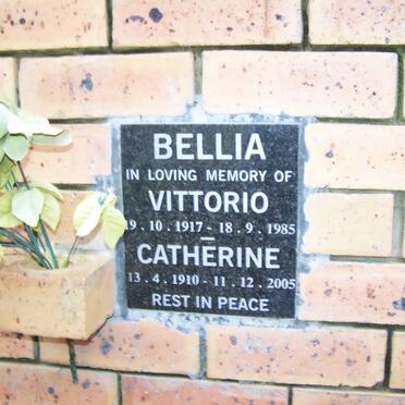 BELLIA Vittorio 1917-1985 &amp; Catherine 1910-2005