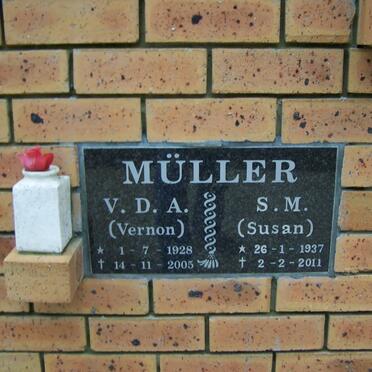 MÜLLER V.D.A. 1928-2005 &amp; S.M. 1937-2011