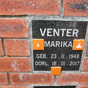 VENTER Marika 1948-2017