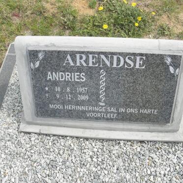 ARENDSE Andries 1957-2009