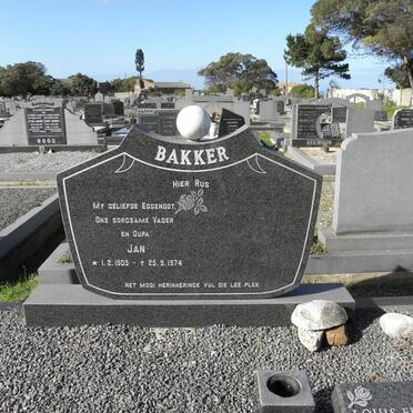 BAKKER Jan 1905-1974