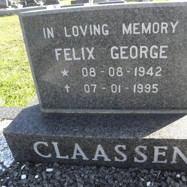 CLAASSEN Felix George 1942-1995