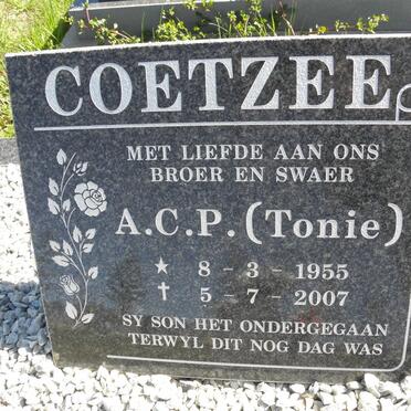 COETZEE A.C.P. 1955-2007