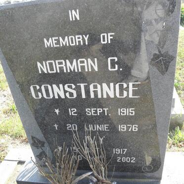 CONSTANCE Norman C. 1915-1976 &amp; Ivy 1917-2002
