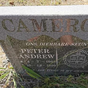 CAMERON Peter Andrew 1968-1999
