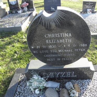 DEYZEL Christina Elizabeth 1930-1988