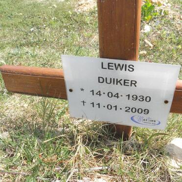 DUIKER Lewis 1930-2009
