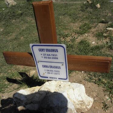 ERASMUS Gert 1931-2008 &amp; Emma 1932-2011