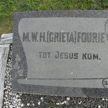 FOURIE M.W.H.