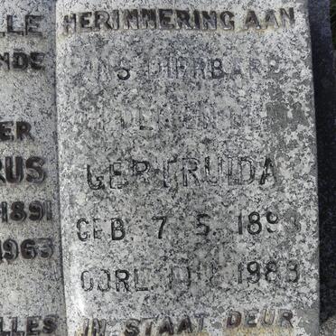 FOURIE Gertruida 1893-1988