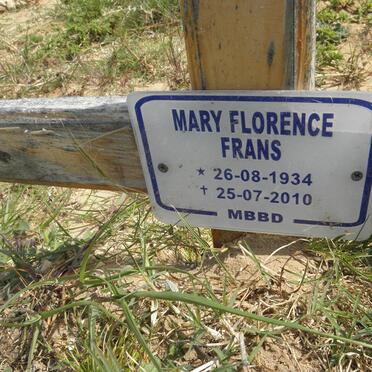 FRANS Mary Florence 1934-2010